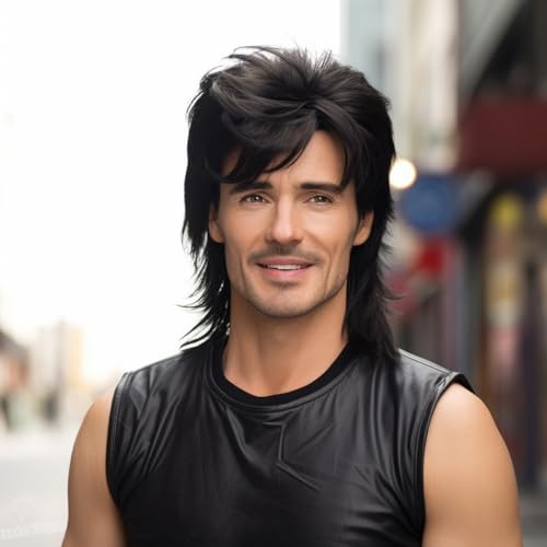 BERRYLION Mullet wig, Black