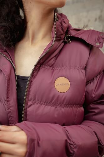 Image of CHKOKKO Women's Polyester Winter Standard Length Quilted Jacket