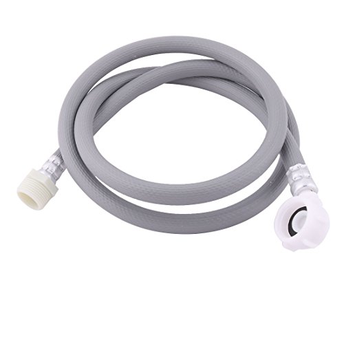 Ruilogod Conector de la tubería de la manguera de la entrada de la lavadora de PVC 4.9ft longitud gris