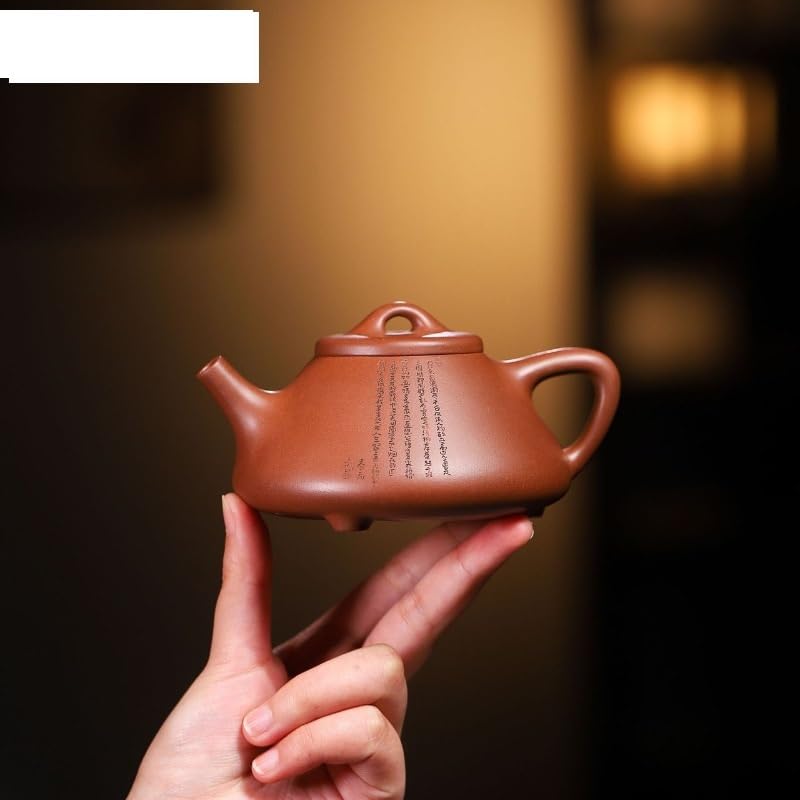 Czajniczek do herbaty 240 ml fioletowa glina czajniczek ręcznie robiony garnek surowa ruda błoto zaparzacz do herbaty czajnik Zisha zestaw do herbaty chiński czajniczek do kawy dzbanek do herbaty do