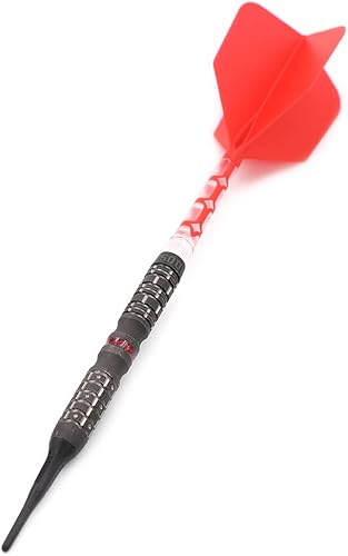 Miniatura 3 de CUESOUL Juego de dardos con mango de 0.63 oz, 90% tungsteno, punta suave, con pintura al óleo, acabado y unificación ROST T19 Flight