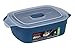 Décor Delish Podlong 1 l | Pojemnik do przechowywania żywności | Szczelny| Idealny do przygotowywania posiłków | Nie zawiera BPA | Nadaje się do zmywarki, zamrażarki i kuchenki mikrofalowej, niebieski