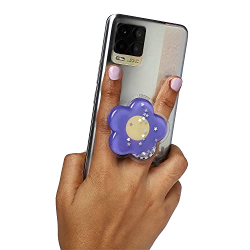 Image of KRZNA Gel Filled Mobile Holders Selfie Holder Designed for Kids, Girls and Teens. [ Gel Inside ]-(Model - Flower Purple)