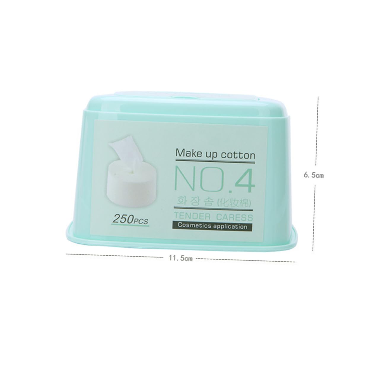 FRCOLOR 4pezzi Cotton Pads Per Rimozione Makeup Morbidi e Delicati Estratti Per Detersione Viso e Unghie Strumento Di Bellezza Multiuso Confezione Random Colorata