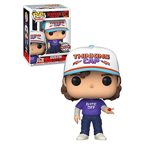 Funko POP! Television Stranger Things Dustin (Byte Off) Pop Figure (Special Edition)