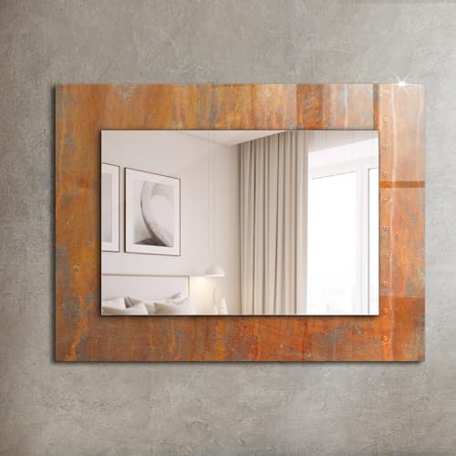 Miroir rectangulaire 80x60cm pour agrandir une pièce et décorer un mur