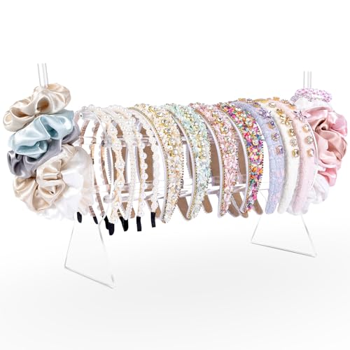 AOFLLU Suporte para Faixa de Cabeça, Suporte para Scrunchie, Organizador de Faixa de Cabeça de Acríl