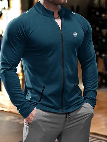 Image of Noble Monk Men's Active wear Regular Fit T Shirt |Full Sleeves |Casual T-Shirt for Men