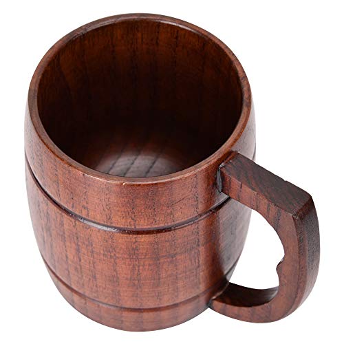 Hoseten Cerveza Stein Wood Beer Mug Cup, Jarra de Cerveza, Tazas de Madera para Bebidas Café Cover