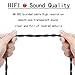 FAAEAL HiFi Audiophile Cable,6N High Purity Oxygen Free Copper(OFC) Wired Earphone Cable,Soft Cotton Yarn Cover Compatible with HD660S HD650 HD600 Headphones for Musicians 2.5mm Plug 4.9ft