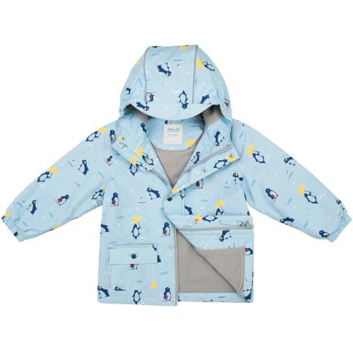 Image of JAN & JUL Waterproof Fleece Lined Rain Jacket, Raincoat for Toddlers and Kids