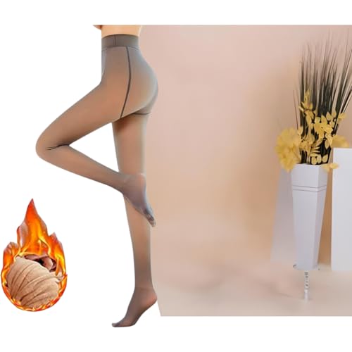 Meia Calça Peluciada Forrada Translúcida Térmica para Inverno, Elegância e Conforto
