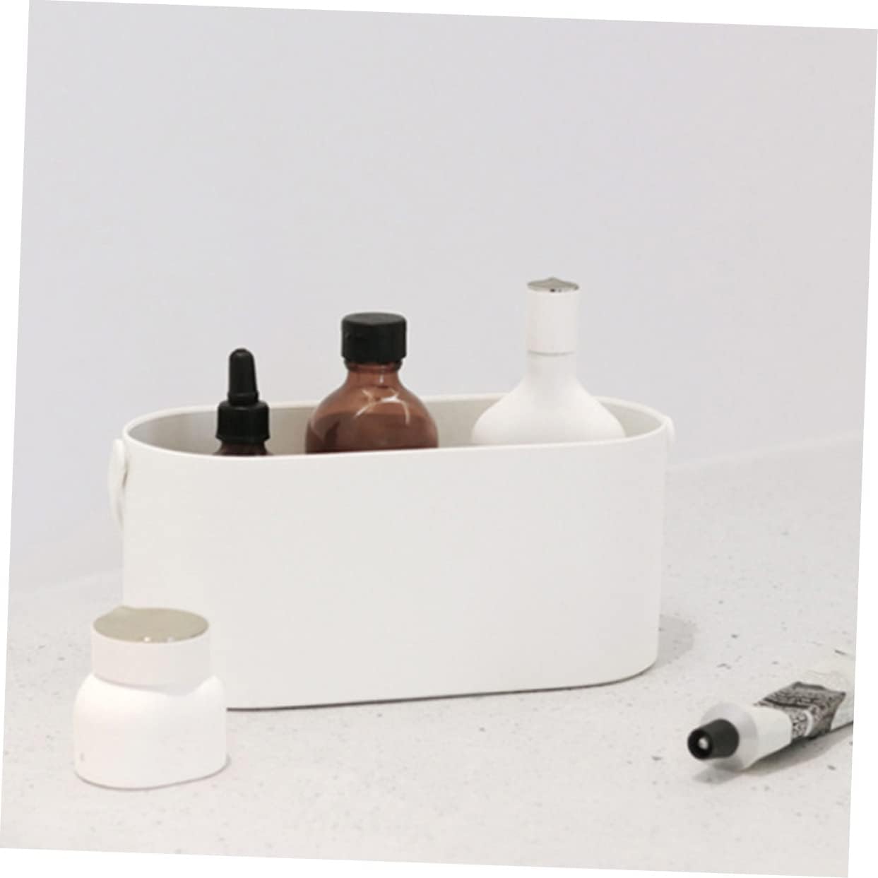 GALPADA 1pc Portable Led Makeup Storage Case Lighted Mirror Lightweight Cosmetic Organizer for Travel and Outdoor Use Stylish and Functional Makeup Carrying Case