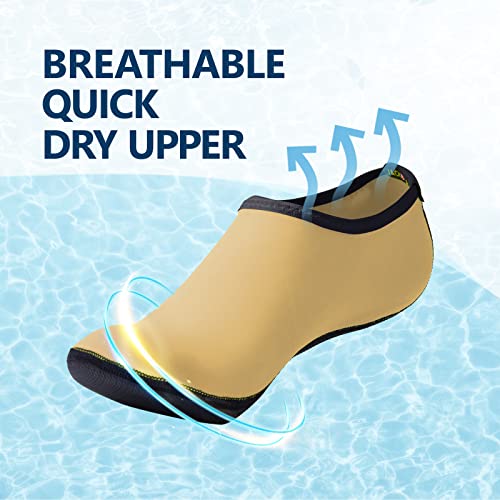 Image of JACKSHIBO Water Shoes for Women Men Quick-Dry Swim Shoes Beach Water Socks | Aqua, Swimming, Yoga, Surf, River, Lake, Kayak, Pool Socks, Cruise Essentials, Sport, Adult, Unisex, Cute, Barefoot, Vacation