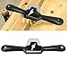 Plane Spokeshave, Woodworking Black + White High Hardness Adjustment Hand Trimming Tool, Curved Planing for Planing Round