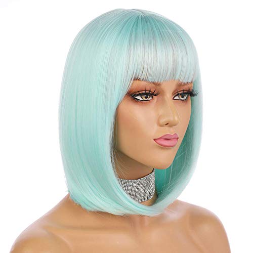 eNilecor Straight Short Bob Wigs 14