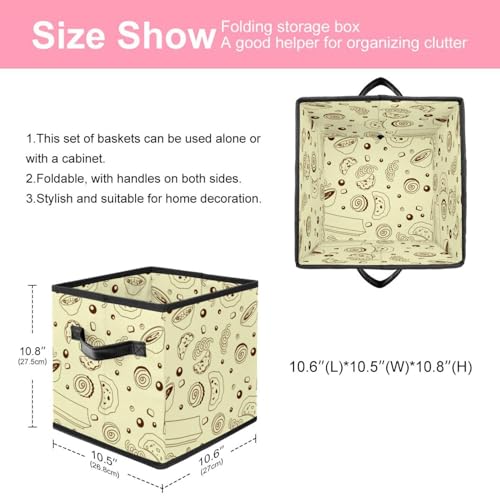Boîte de rangement cube en tissu robuste pour livres et dressing de maison - 3