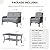 ovios 4 Pieces Patio Furniture Set, Outdoor Wicker Sofa with Coffee Table, Chairs, All Weather High Back Rattan Loveseat Couch with Comfy Cushions, Dark Grey