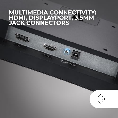 MV-27C, Monitor Gaming Curvo 27” FHD 1080p 200Hz, HDR10 1ms, FreeSync e G-Sync, Monitor PC Senza Cornice, Angolo 20°, Low Blue Light e Flicker-Free, HDMI + DisplayPort + Jack 3.5mm, Bianco - Monitor - Immagine 4