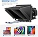 NEEWER X12 14 inch Aluminum Alloy Teleprompter for iPad Tablet Smartphone DSLR Cameras with Remote Control, Carry Case, APP Compatible with iOS/Android for Online Teaching/Vlogger/Live Streaming