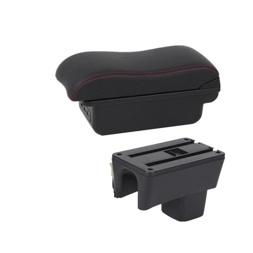 Yulegudi B2 Black Red 3Usb Car Armrests For Suzuki For Swift 2005-2022 2023 2024