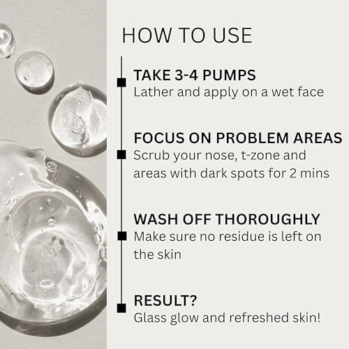 Image of De-Tanning Glutathione Face Wash for Women & Men | Vitamin C, turmeric & allantoin for pigmentation, dark spots & brighness | Gentle GEL face wash for daily use