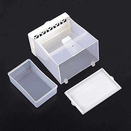 Parrot Spill Proof Feed Box Bird Food Box Parrot Food Container Bite Resistant Parrot Small For Small Suitable Birds #TOP2