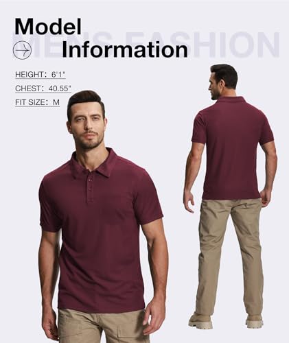 SCODI 7 Pack Polo Shirts for Men with Pocket Short Sleeve Golf Work Tshirt - image 4