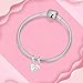 BIZK 925 Sterling Silver Charm for Bracelets and Necklaces Charms for Women Fashion Jewelry for Women Friend and Mother (Mom & Daughter)