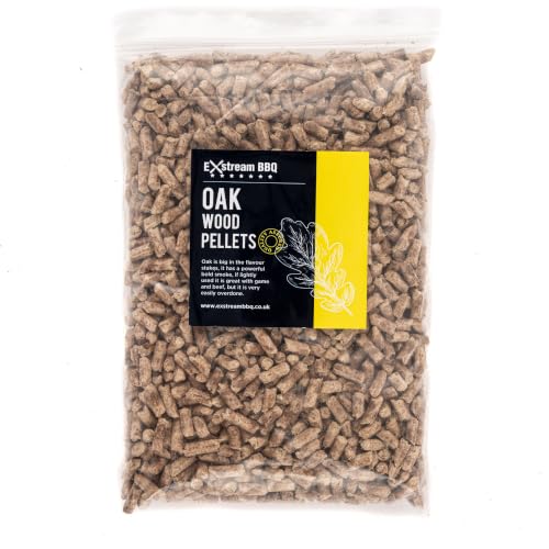Exstream BBQ 1 Litre (675g) OAK Hardwood Pellets Up To 15 Sessions For Use With Barbecues Smokers & Ninja Outdoor Appliances - Resealable Bags