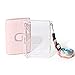 Protective Camera Case for Fuji for Instax Mini Link 2, Hard Case with Adjustable Rainbow Shoulder Strap, Latch Fixation, Transparent