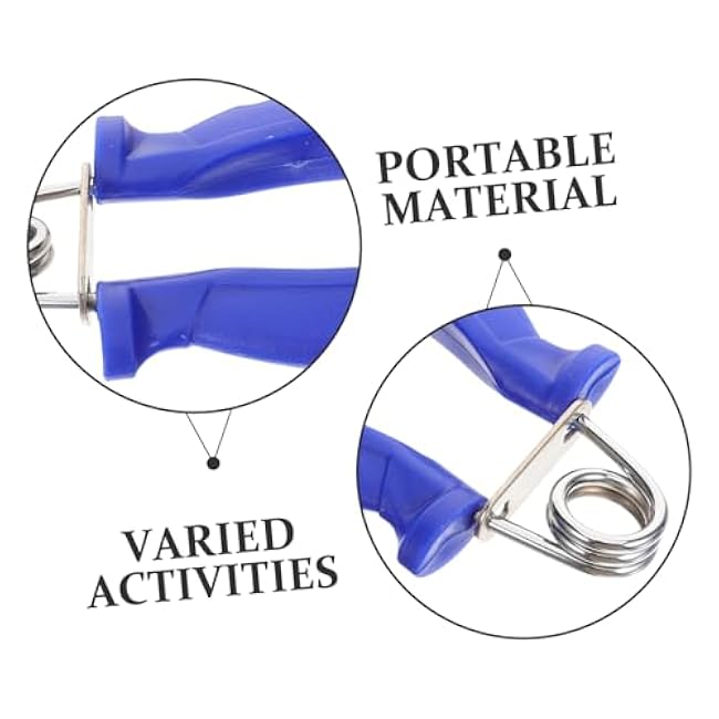 Mipcase 2pcs Hand Grip Strengthener Portable Forearm Trainer for Strength and Endurance Lightweight Plastic Hand Exerciser for Home and Outdoor Fitness Blue