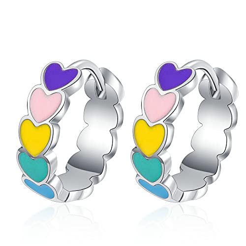 Boucles d'oreilles créoles colorées argent 925 à porter pour illuminer vos tenues