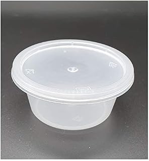 GSL 100 x 50ml Round Plastic Storage Containers & Lids Baby Food (L)