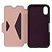 OTTERBOX Strada Series Case for iPhone Xs & iPhone X - Retail Packaging - Royal Blush (Winter Bloom/Cameo Rose)