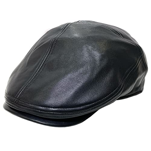 ベーシックエンチ Fake Leather Hunting フェイクレザー ハンチング 帽子 抗菌 消臭 レディース メンズ フリーサイズ ブラック ベーシックエンチ Fake Leather Hunting フェイクレザー ハンチング 帽子 抗菌 消臭 レディース メンズ フリーサイズ ブラック