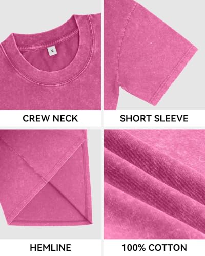 Aiyino Womens Halloween Ghost Cat Vintage Washed Graphic Tee Pink L - image 7