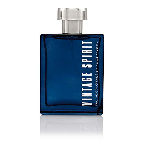 The Icon Collection Men's Cologne Spray - Vintage Spirit, 3.4 oz 100 mL - Classic and Vintage Cologne with the Blending of Lemon, Bergamot and Sea Salt - Tru Fragrance & Beauty
