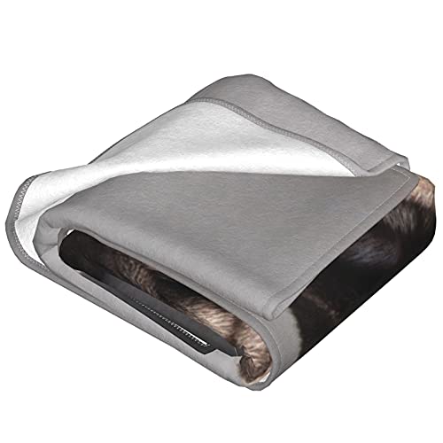 Pug Dog Fleece Throw Blanket Soft Lightweight Warm Cozy Plush Blanket For Couch Bed Sofa 60"X50" #TOP5