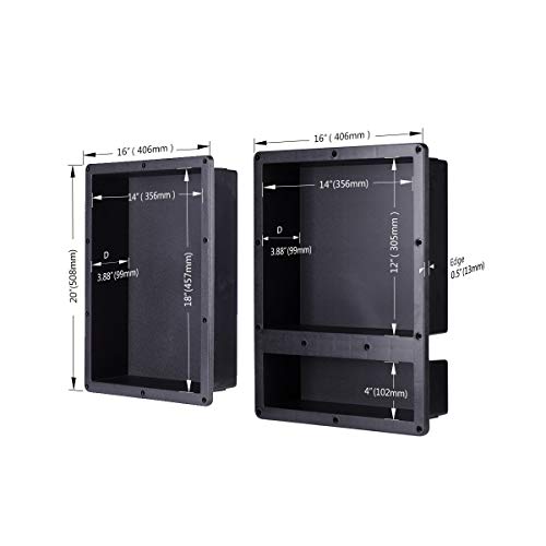 Shower Niche Recessed Shower Shelves, Abs Plastic Bathroom Shower Cube 32×20 Inches, With Texture #TOP6