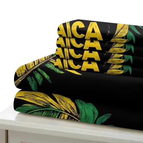 Parure de lit imprimé 3D Jamaïque en microfibre douce et résistante - 7