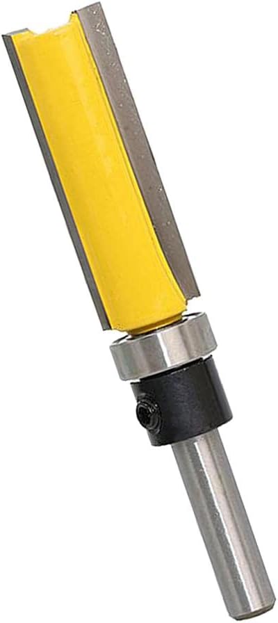 JAZZY PEARLS® 1/4'' Shank Top Bearing Flush Trim Router Bit Woodworking Cutter 12.7x38mm-Home & Garden - Tools - Power Tools - Router Bits