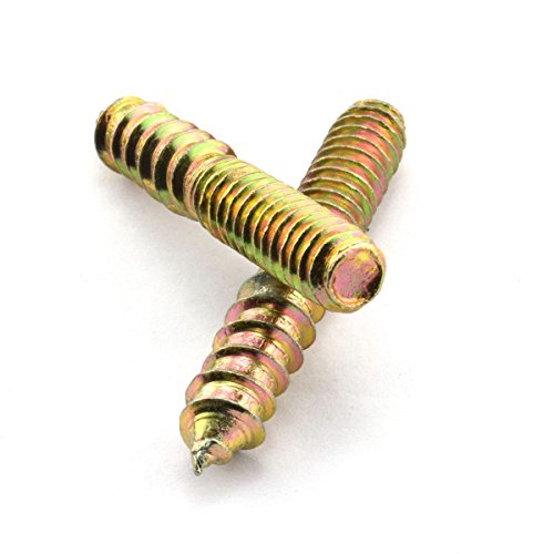 8 Pack 1/4-20 X 1-1/2 Inch Hanger Bolts Double Headed Bolts Self-Tapping Screw Hanger Bolts For Furniture #TOP2