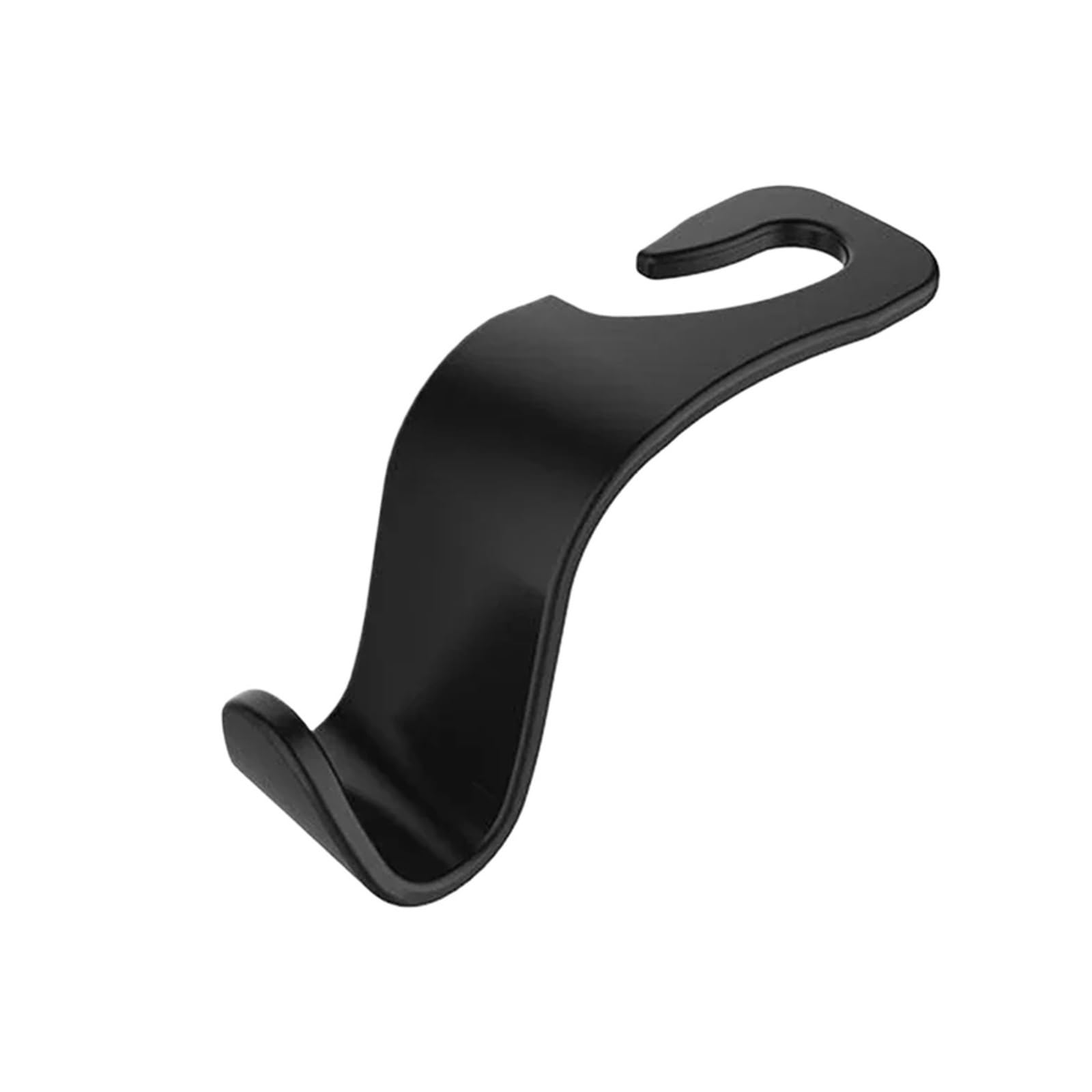 KXFVYNE 4Pack Car Carbon Fiber Hook for Bags Clips Front Headrest Organizer Holder Auto Fastener Hangers Accessories(Black 1pc)