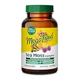 MegaFood Sea Moss Complex - Irish Sea Moss 7000mg Per Serving Plus Black Seed Oil, Burdock Root, Bladderwrack & Ashwagandha - Vegan Gut Health & Immune Support Supplement, 120 Capsules, 60 Servings
