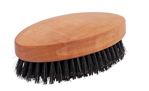 Redecker Natural Pig Bristle Men's Hairbrush with Oiled Pearwood Handle, 2-1/2 x 4-1/4-Inches