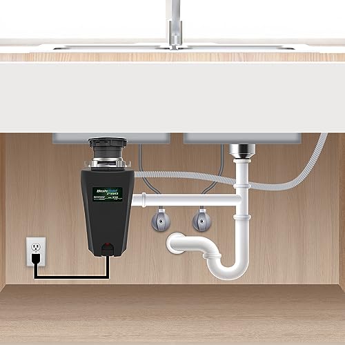 WASTEMAID 10-US-WMP-459 Pro Anti-Jam Garbage Disposer, 1/3 HP, Black