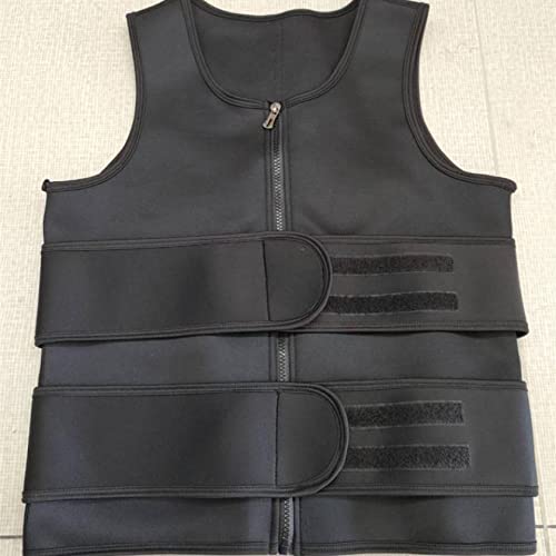 Chyjoey Sauna Suit For Men's Slim - Sweat Tummy Control Waist Trainer Vest, Heat Trapping Shapewear Top With Zip For Workout #TOP7