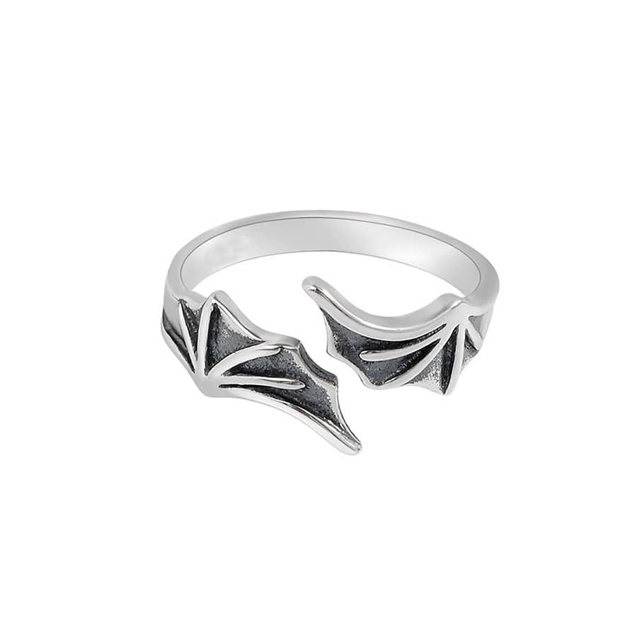 SALTY Halloween Theme Jewellery | Lucifer Wings Shaped Ring | Gothic Adjustable Statement Finger Ring | Spooky Designs | Fancy & Stylish | Horror Fashion Jewelry | Halloween Accessory (B0DHH9FZ38) Amazon Price History, Amazon Price Tracker