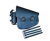 ORLETANOS Bullet Blackline Swing Arm Bag Biker Bag Hardtail Frame compatible with Harley Davidson Fatboy Left Breakout Fat Bob Side HD Special Edition Bag Special Edition Side Bag